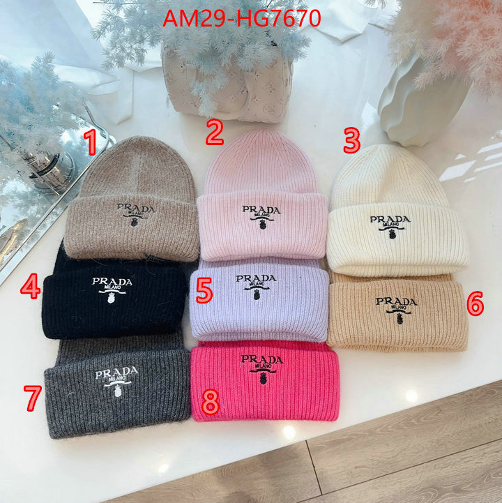 Cap (Hat)-Prada how to find replica shop ID: HG7670 $: 29USD