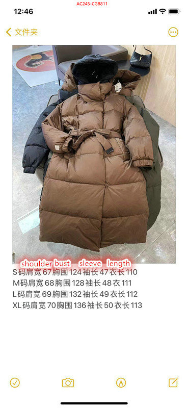 Down jacket Women-MaxMara only sell high-quality ID: CG8811 $: 245USD