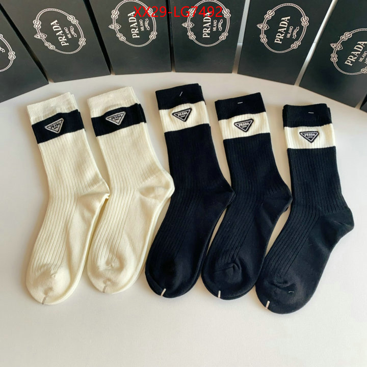 Sock-Prada cheap high quality replica ID: LG7492 $: 29USD