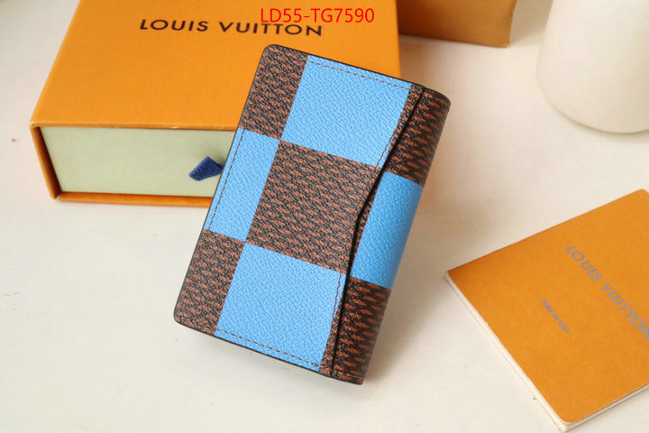 LV Bags(TOP)-Wallet aaaaa+ quality replica ID: TG7590 $: 55USD,