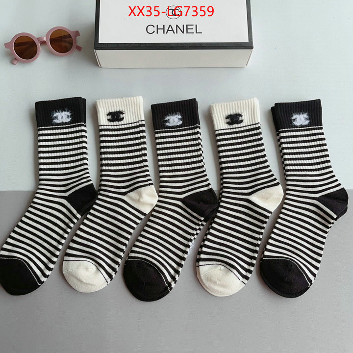 Sock-Chanel luxury fake ID: LG7359 $: 35USD