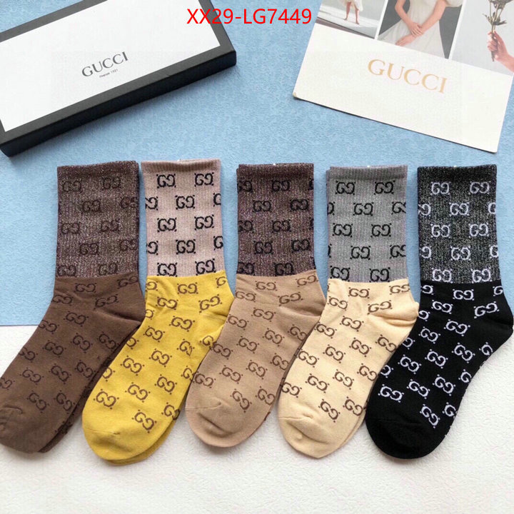 Sock-Gucci high quality aaaaa replica ID: LG7449 $: 29USD