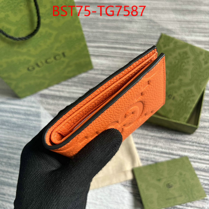 Gucci Bags(TOP)-Wallet- 1:1 clone ID: TG7587 $: 75USD,