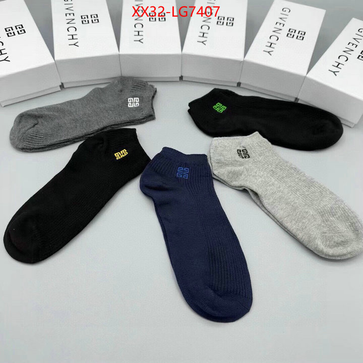 Sock-Givenchy how to buy replica shop ID: LG7407 $: 32USD