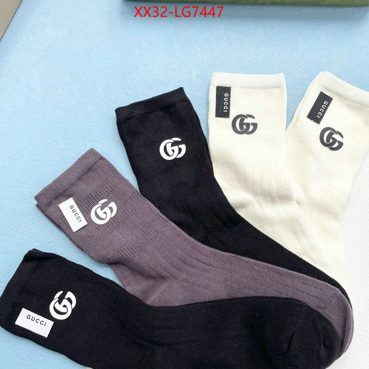 Sock-Gucci where to buy high quality ID: LG7447 $: 32USD