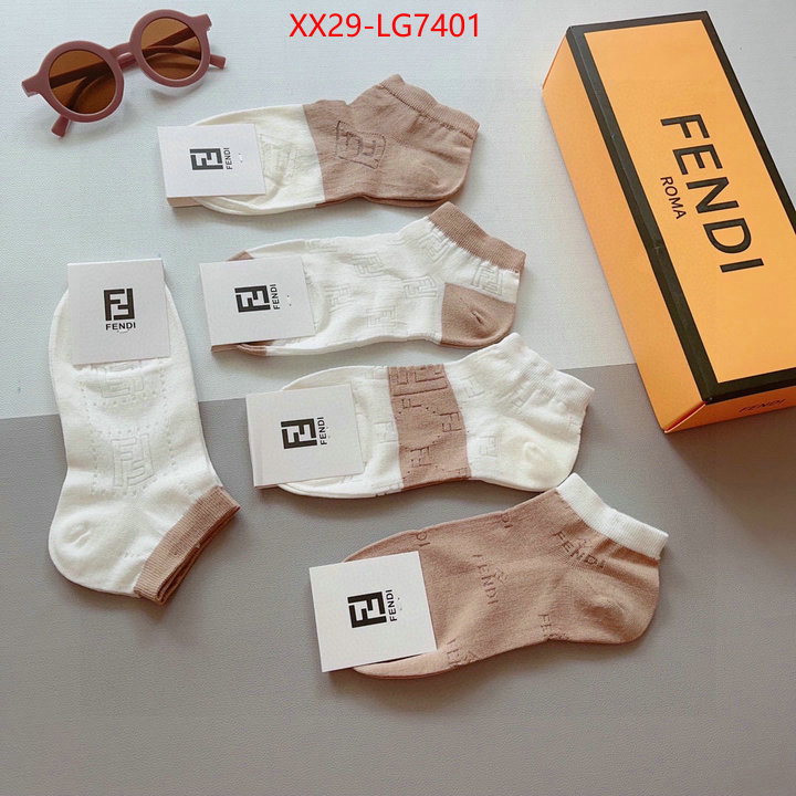 Sock-Fendi aaaaa+ class replica ID: LG7401 $: 29USD