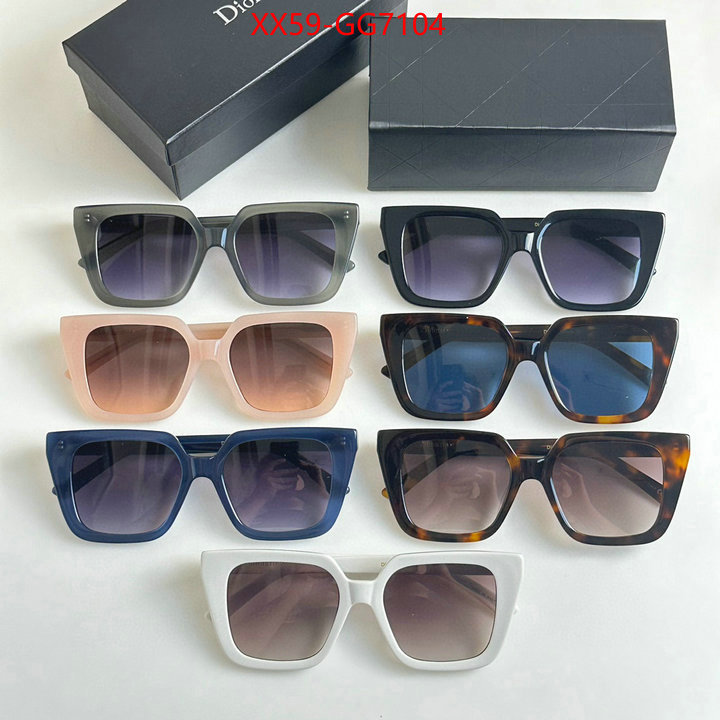 Glasses-Dior 2023 replica wholesale cheap sales online ID: GG7104 $: 59USD