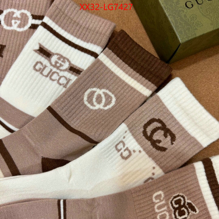 Sock-Gucci we provide top cheap aaaaa ID: LG7427 $: 32USD