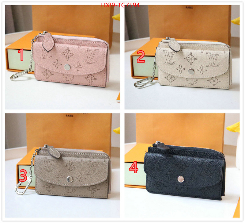 LV Bags(TOP)-Wallet unsurpassed quality ID: TG7594 $: 89USD,