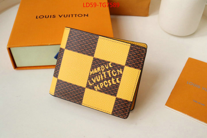 LV Bags(TOP)-Wallet replica how can you ID: TG7589 $: 59USD,