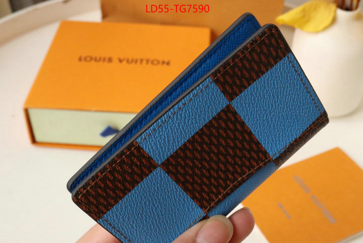 LV Bags(TOP)-Wallet aaaaa+ quality replica ID: TG7590 $: 55USD,