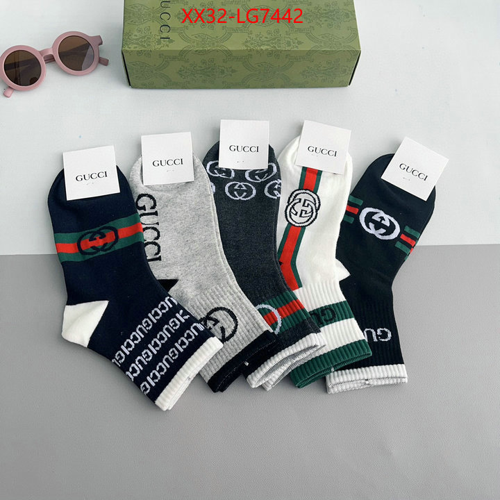 Sock-Gucci high quality aaaaa replica ID: LG7442 $: 32USD