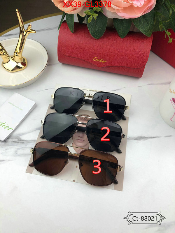 Glasses-Cartier customize best quality replica ID: GL3378 $: 39USD