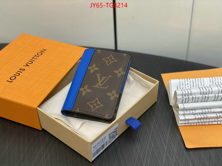 LV Bags(TOP)-Wallet shop designer ID: TG8214 $: 65USD