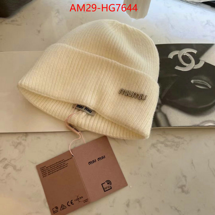 Cap(Hat)-Miu Miu buy high-quality fake ID: HG7644 $: 29USD