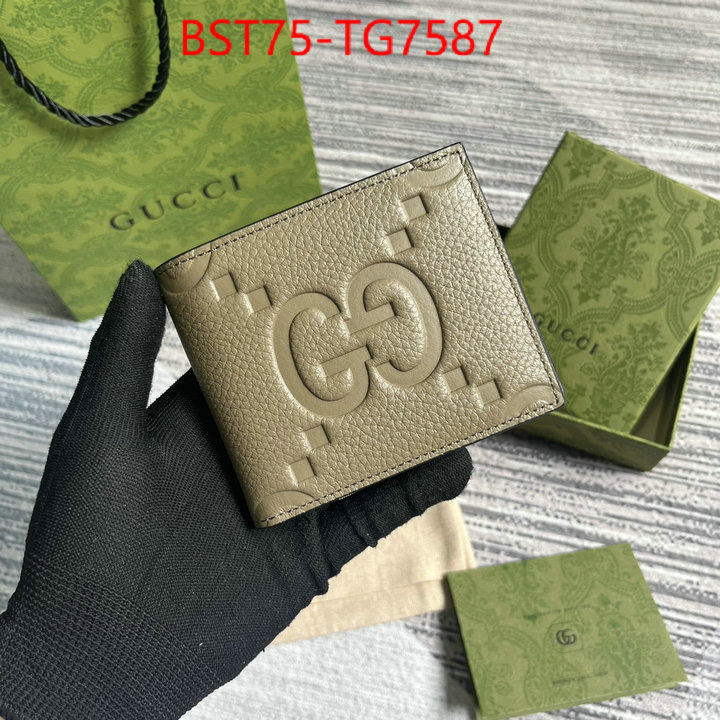 Gucci Bags(TOP)-Wallet- 1:1 clone ID: TG7587 $: 75USD,