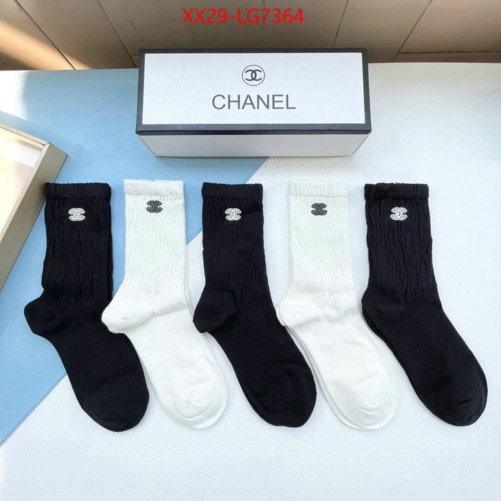 Sock-Chanel best quality fake ID: LG7364 $: 29USD