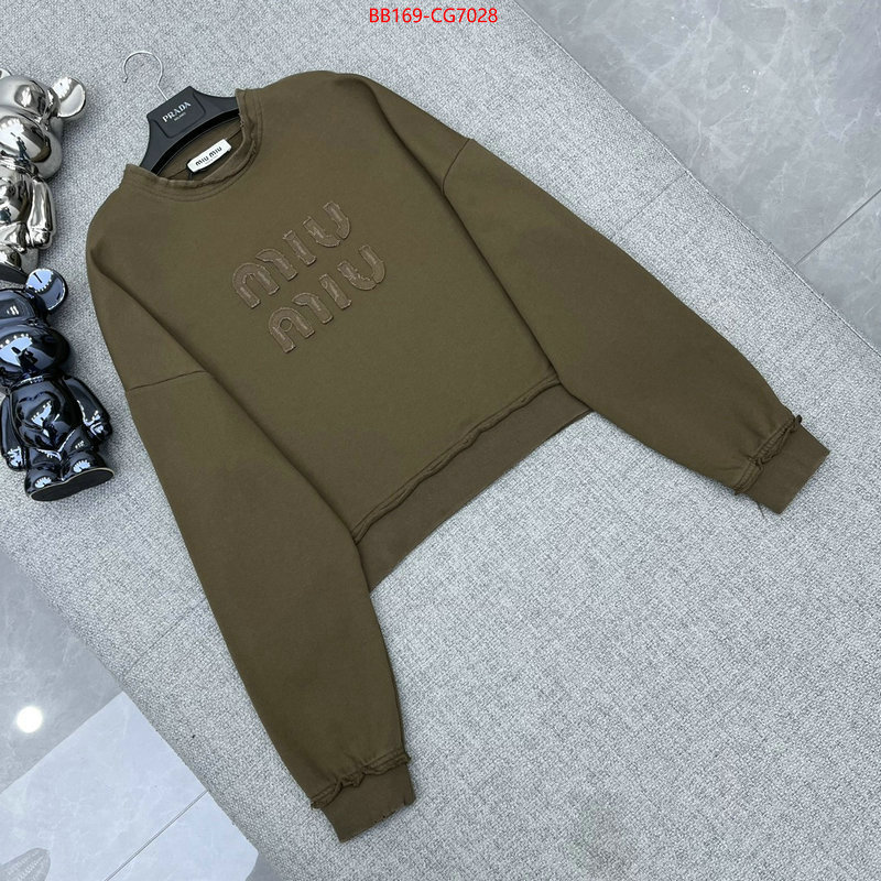 Clothing-MIU MIU can you buy knockoff ID: CG7028 $: 169USD