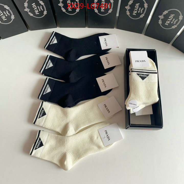 Sock-Prada what's the best place to buy replica ID: LG7491 $: 29USD