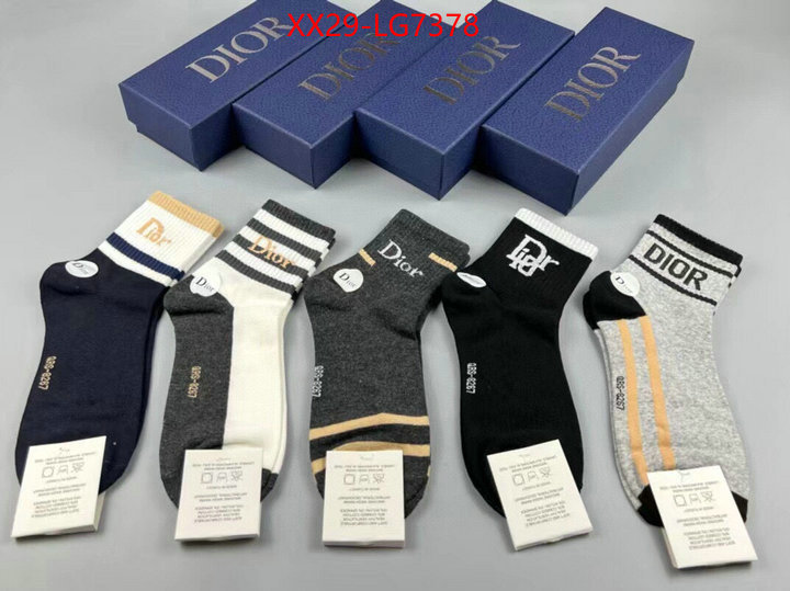 Sock-Dior at cheap price ID: LG7378 $: 29USD