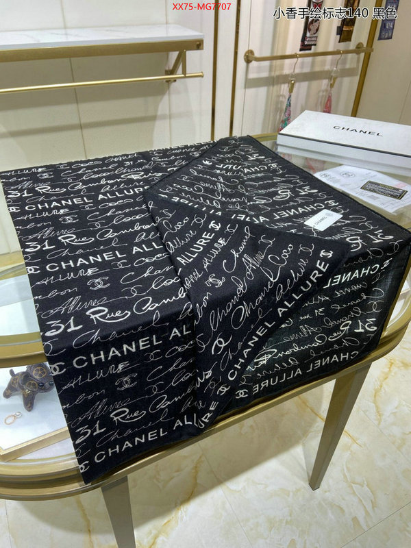 Scarf-Chanel buy cheap ID: MG7707 $: 75USD