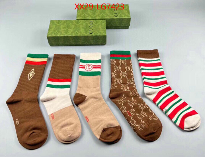 Sock-Gucci replica wholesale ID: LG7423 $: 29USD