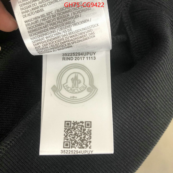 Clothing-Moncler buy high quality cheap hot replica ID: CG9422 $: 75USD