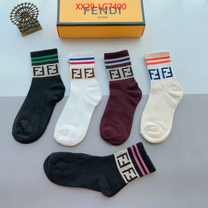 Sock-Fendi what is top quality replica ID: LG7400 $: 29USD