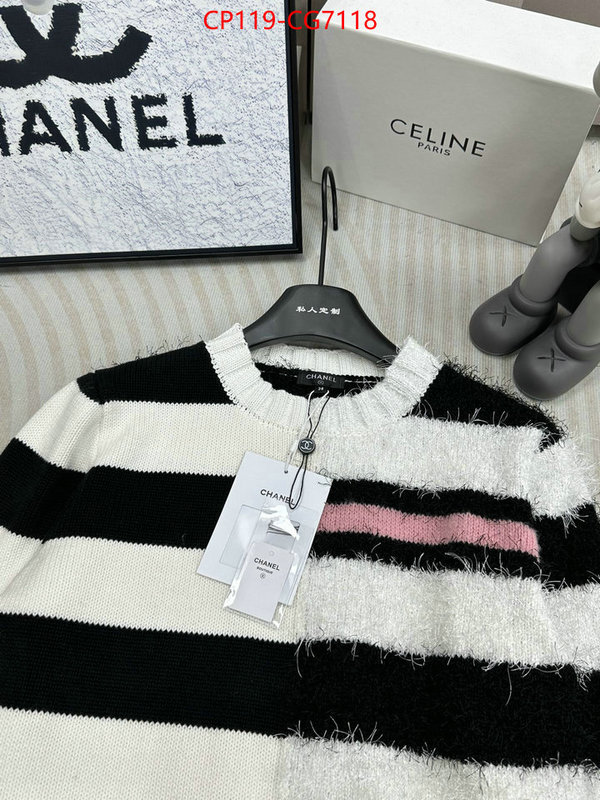 Clothing-Chanel best replica quality ID: CG7118 $: 119USD