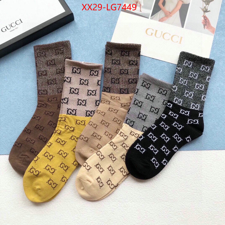 Sock-Gucci high quality aaaaa replica ID: LG7449 $: 29USD