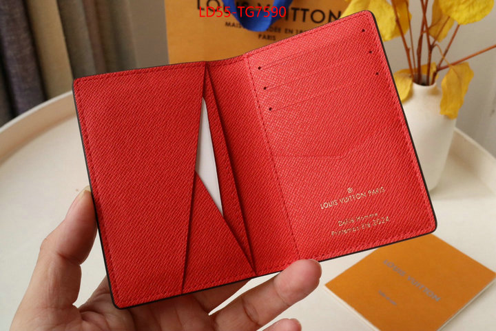 LV Bags(TOP)-Wallet aaaaa+ quality replica ID: TG7590 $: 55USD,