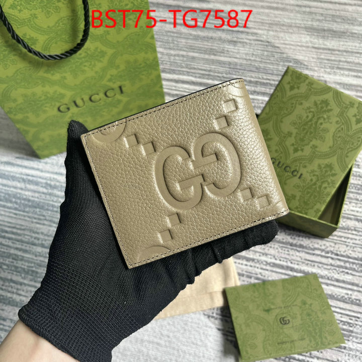 Gucci Bags(TOP)-Wallet- 1:1 clone ID: TG7587 $: 75USD,