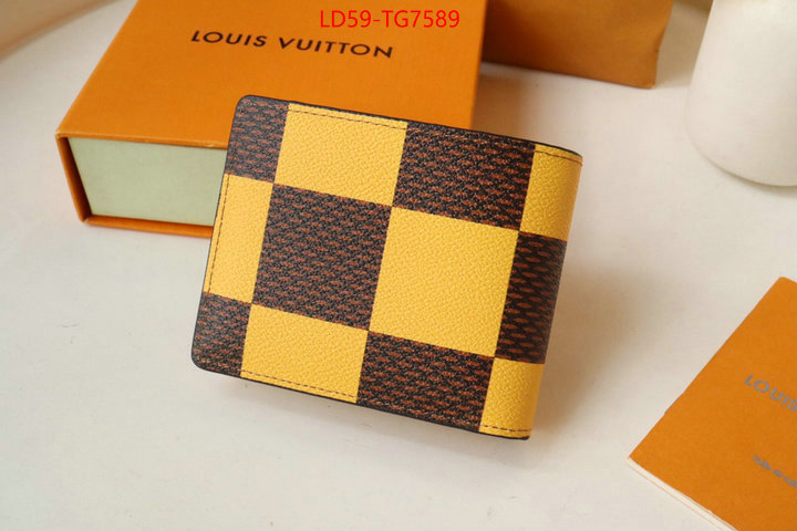 LV Bags(TOP)-Wallet replica how can you ID: TG7589 $: 59USD,