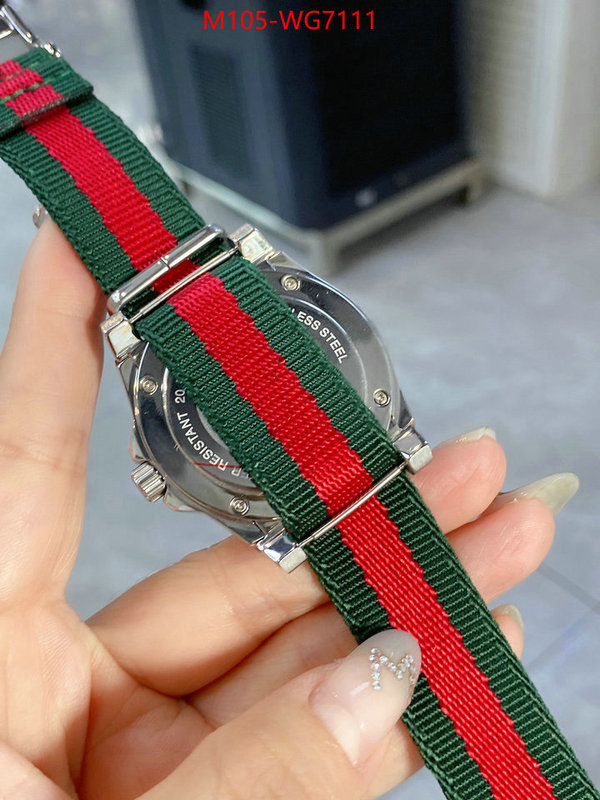 Watch(4A)-Gucci cheap replica designer ID: WG7111 $: 105USD