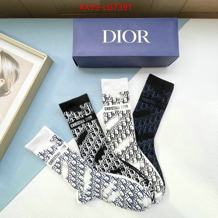 Sock-Dior luxury fake ID: LG7391 $: 35USD