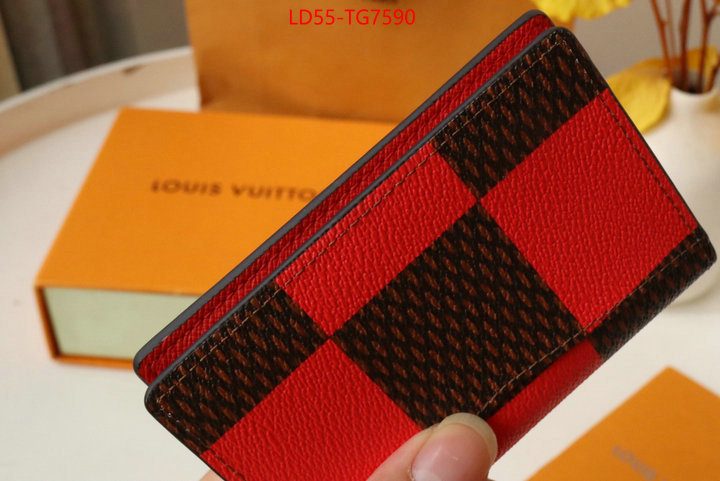 LV Bags(TOP)-Wallet aaaaa+ quality replica ID: TG7590 $: 55USD,