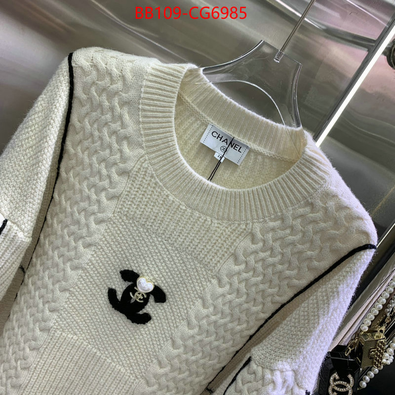 Clothing-Chanel fake cheap best online ID: CG6985 $: 109USD