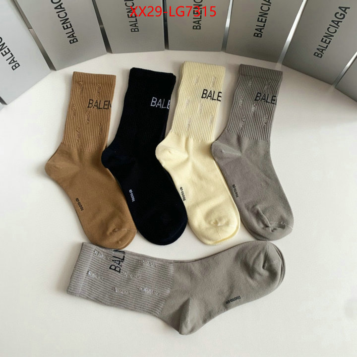 Sock-Balenciaga replica sale online ID: LG7315 $: 29USD