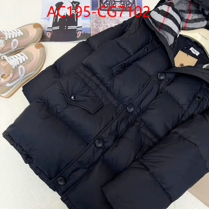 Down jacket Men-Burberry practical and versatile replica designer ID: CG7102 $: 195USD