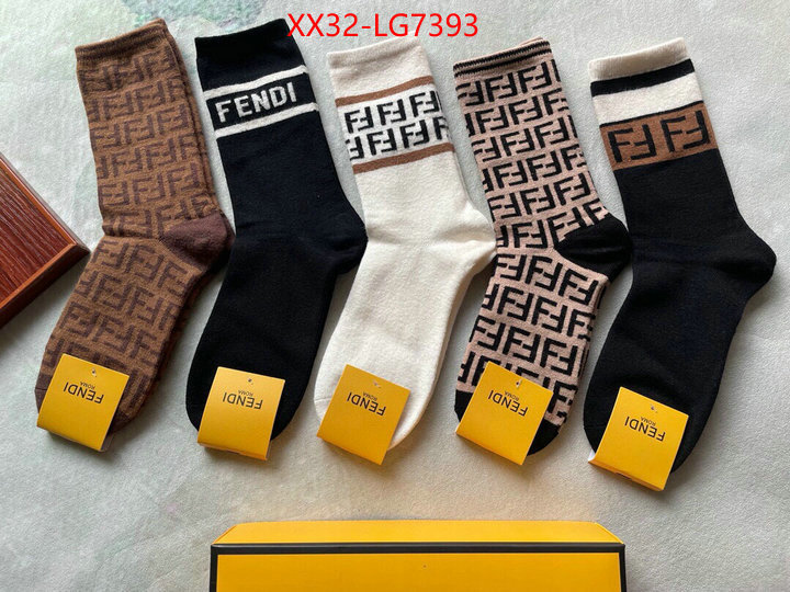 Sock-Fendi mirror quality ID: LG7393 $: 32USD