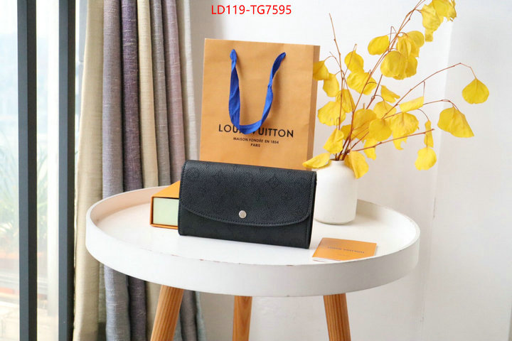 LV Bags(TOP)-Wallet aaaaa replica ID: TG7595 $: 119USD,