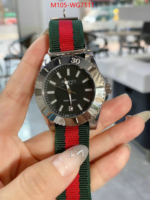 Watch(4A)-Gucci cheap replica designer ID: WG7111 $: 105USD