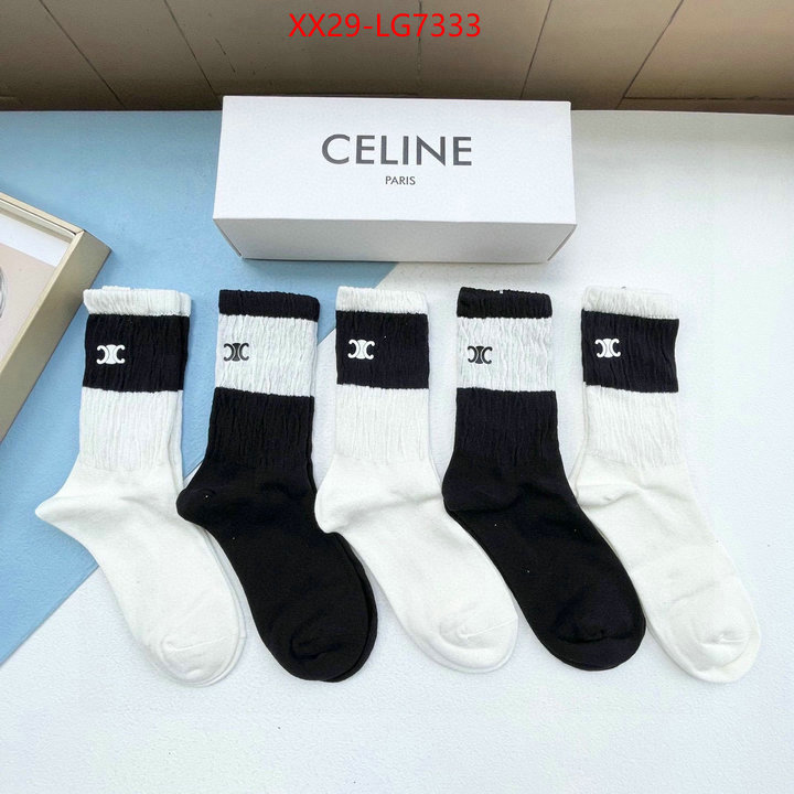 Sock-CELINE top 1:1 replica ID: LG7333 $: 29USD