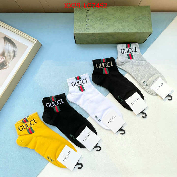Sock-Gucci luxury cheap ID: LG7452 $: 29USD