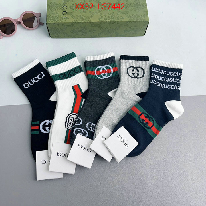 Sock-Gucci high quality aaaaa replica ID: LG7442 $: 32USD