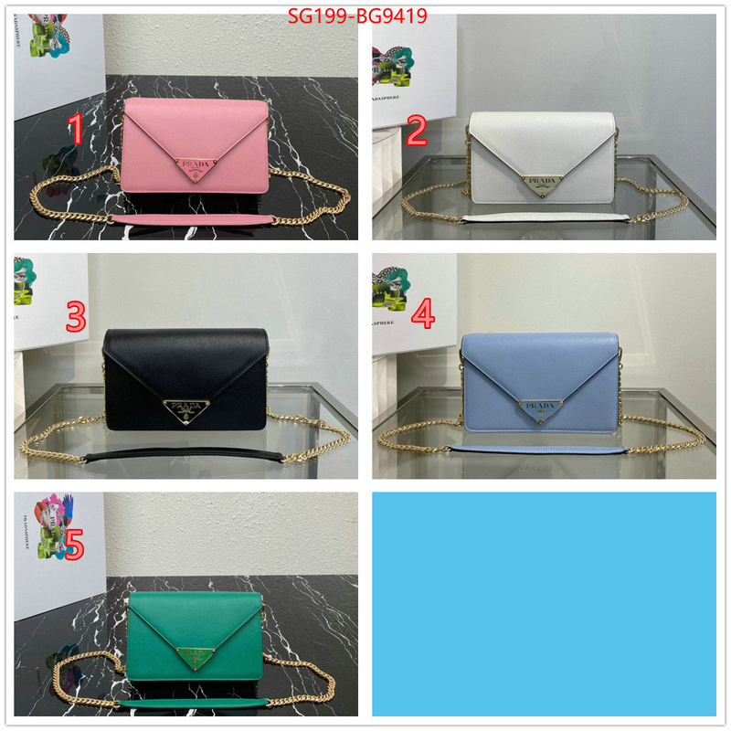 Prada Bags (TOP)-Diagonal- aaaaa ID: BG9419 $: 199USD,