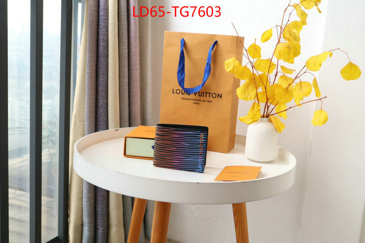 LV Bags(TOP)-Wallet perfect replica ID: TG7603 $: 65USD,