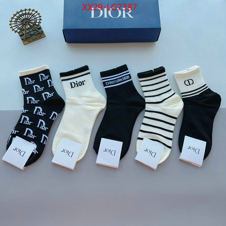 Sock-Dior best quality designer ID: LG7387 $: 29USD