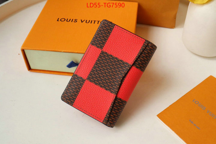 LV Bags(TOP)-Wallet aaaaa+ quality replica ID: TG7590 $: 55USD,