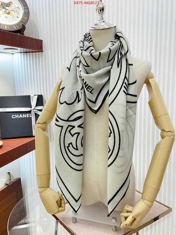 Scarf-Chanel knockoff highest quality ID: MG8127 $: 75USD